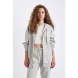 Defacto Kadın Hırka V4233AZ/GR256 GREY MELANGE