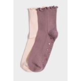 DeFacto Kadın Kaydırmaz Taban 2'li Pamuklu Pilates Çorabı H1522AXNS - 36 - 40 - Pembe-PN2