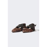 DeFacto Kadın Leopar Desenli Düz Taban Suni Deri Babet E2416AX25SM - Kahve-BN450 - 39