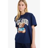 DeFacto Kadın T-shirt G2336AX/NV241 NAVY