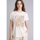 DeFacto Kadın T-shirt G8804AX/ER105 ECRU