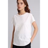 DeFacto Kadın T-shirt G9264AX/ER105 ECRU