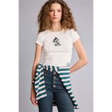 DeFacto Kadın T-shirt G9575AX/WT32 OFF WHITE