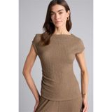 DeFacto Kadın T-shirt H0557AX/BN229 LT.BROWN