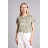 DeFacto Kadın T-shirt H1396AX/GN931 GREEN