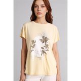 DeFacto Kadın T-shirt H1454AX/BG366 BEIGE