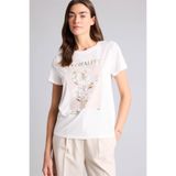 DeFacto Kadın T-shirt H2032AX/ER105 ECRU