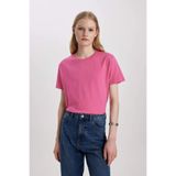 DeFacto Kadın T-shirt W9584az/pn43 Pink
