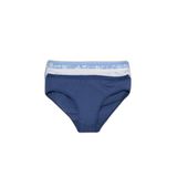 DeFacto Kalp Desenli Ribana 3'lü Slip Külot Kız Çocuk, 5/6 Yaş (116cm), H1388A826SM, Mavi, kız-çocuk