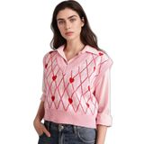 DeFacto Kalp Desenli Süveter Pembe, M, G5374AX26SP, Pembe-PN253, Kadın