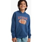 DeFacto Kapüşonlu Baskılı İçi Yumuşak Tüylü Sweatshirt Erkek Çocuk G5564A825CW - Indigo-IN179 - 11 - 12 Yaş