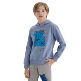 Defacto Kapüşonlu Baskılı Sweatshirt Erkek Çocuk, 9-10 Yaş, D4354A8NS, Mavi-BE572, erkek-çocuk, 9/10 Yaş (140cm)