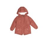 Defacto Kapüşonlu Çıtçıtlı Mont Kız Bebek, 12-18 Ay, Kapüşonlu Çıtçıtlı Mont, Bordo-BR495, baby-girls, 12-18 Ay (86cm)