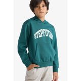 DeFacto Kapüşonlu İçi Yumuşak Tüylü Baskılı Sweatshirt Erkek Çocuk D3033A825AU