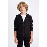 DeFacto Kapüşonlu Okul Fermuarlı Sweatshirt Erkek Çocuk X5844A624AU