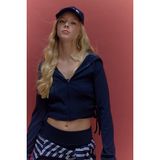 Defacto Kapüşonlu Ribana Hırka, 2XL, G9425AX26SP, Lacivert-NV253, Kadın, XXL