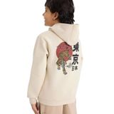 DeFacto Kapüşonlu Sırt Baskılı İçi Yumuşak Tüylü Sweatshirt Erkek Çocuk, 8-9 Yaş, G5548A825CW, Bej-BG74, erkek-çocuk