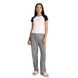 DeFacto Kareli Pijama Takımı Siyah, 2XL, G8522AX26SP, Siyah-BK81, kadın