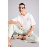 DeFacto Kareli Pijama Takımı Yeşil, M, H2021AX26SM, Yeşil-GN1139, kadın