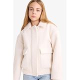 DeFacto Kaşe Mont Kız Çocuk, 13-14 Yaş, Kaşe Mont, Ekru-ER238, girls