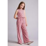 DeFacto Kırışık Dokulu Kumaş 2'li Açık Pembe Takım Kız Çocuk H6574A826SM - 7 - 8 Yaş - Pembe-PN623