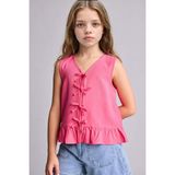DeFacto Kısa Kollu Bluz Kız Çocuk H1220A826HS - 8 - 9 Yaş - Pembe-PN201