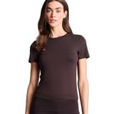 DeFacto Kısa Kollu Pijama Üstü, L, TYC7137956B322D83470DE000, Kahve-BN341, kadın