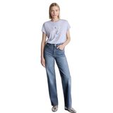 DeFacto Kısa Kollu T-Shirt, XL, E801GY121565, Mavi, Kadın