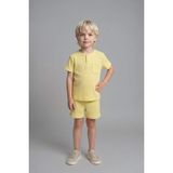 DeFacto Kısa Kollu Üst Şort Alt 2'li Pijama Takımı Erkek Bebek H5378A526HS - Sarı-YL273 - 4 - 5 Yaş