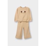 DeFacto Kız Bebek 2'li Takım Çiçekli Sweatshirt Eşofman Altı G5092A525WN