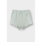 DeFacto Kız Bebek Beli Lastikli Pike Şort C1454A525SM - Yeşil-GN1114 - -- - 9 - 12 Ay