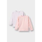 DeFacto Kız Bebek Bisiklet Yaka 2'li Uzun Kollu Tişört F7151A525AU - Pembe-PN127 - 2 - 3 Yaş