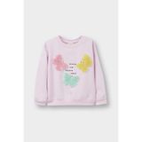 DeFacto Kız Bebek Bisiklet Yaka Baskılı İçi Yumuşak Tüylü Sweatshirt E8922A525AU