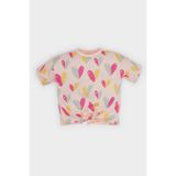 DeFacto Kız Bebek Bisiklet Yaka Kalp Desenli Kısa Kollu Tişört E4792A525SM - Pink - Dropsuz - 18 - 24 Ay