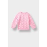 DeFacto Kız Bebek Bisiklet Yaka Triko Kazak, 9-12 Ay, D0354A525AU, Pembe-PN633, Bebek-Kızlar