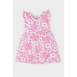 DeFacto Kız Bebek Çiçek Desenli Kısa Kollu Yazlık Elbise A0136A525SM - Pembe-PN164 - 18 - 24 Ay