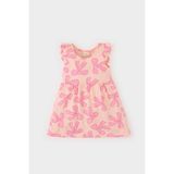DeFacto Kız Bebek Desenli Kısa Kollu Elbise A0136A525SM - Pembe-PN170 - 9 - 12 Ay