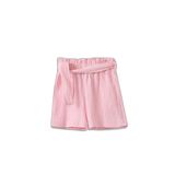 DeFacto Kız Bebek Paperbag Kalıplı Örme Şort, 5-6 Yaş, H4794A526SM, Pembe-PN186, Kız bebek