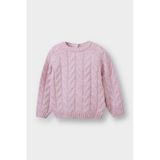 Defacto Kız Bebek Regular Fit Bisiklet Yaka Kazak D0354a525aupr251 Mor
