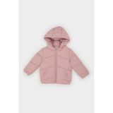 DeFacto Kız Bebek Rüzgar Geçirmez Su Geçirmez Kapüşonlu Fermuarlı Şişme Mont E7360A525AU - Pembe-BR86 - 18 - 24 Ay