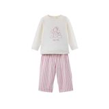 Defacto Kız Bebek Tavşan Baskılı Velur Pijama Takımı, 2-3 Yaş, F5562A525WN, Bordo-BR277, kız-bebek, 2/3 Yaş (98cm)