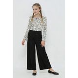 Defacto Kız Çocuk Baggy Fit Geniş Bol Paça Gabardin Pantolon G1622a825aubk59 Siyah