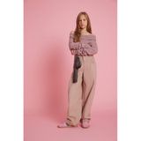 Defacto Kız Çocuk Baggy Fit Leopar Fular Detaylı Gabardin Pantolon G3696a825wnbn45 Kahve