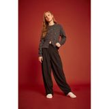 DeFacto Kız Çocuk Baggy Fit Pantolon G3366A825WN - Antrasit-AR215 - 8 - 9 Yaş