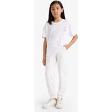 DeFacto Kız Çocuk Beli Lastikli Basic Düz Okul Jogger Eşofman Altı X9036A625AU - 11 - 12 Yaş - Beyaz-WT32