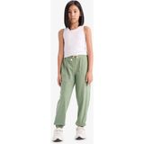 DeFacto Kız Çocuk Beli Lastikli Cepli Jogger Eşofman Altı Z8779A625SM - Yeşil-GN425 - 5 - 6 Yaş