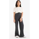 DeFacto Kız Çocuk Beli Lastikli Fitilli Wide LegGeniş Paça Pantolon E1836A825SM - Antrasit-AR213 - 5 - 6 Yaş