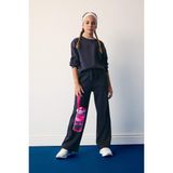 DeFacto Kız Çocuk Beli Lastikli Wide Leg Geniş Paça Eşofman Altı E1836A825AU - 9 - 10 Yaş - Antrasit-AR220