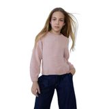 DeFacto Kız Çocuk Bisiklet Yaka Şönil Triko Kazak, 8-9 Yaş, F2619A825WN, Pembe-PN287, Kız Çocuklar