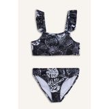 Defacto Kız Çocuk Çiçekli Bikini Takımı E5223a825hswt34 Beyaz